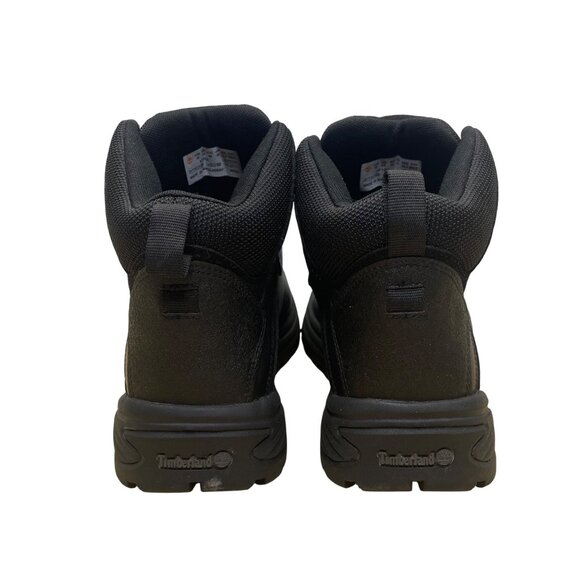 Timberland Men’s Black Leather White Ledge Mid Waterproof Hiking Boots Size 10 - Picture 8 of 10